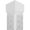 Ekena Millwork Craftsman Classic Square Non-Tapered Art Deco Fretwork Column w/ Mission Capital & Mission Base CC1010ENARDMIMI - alternate 3